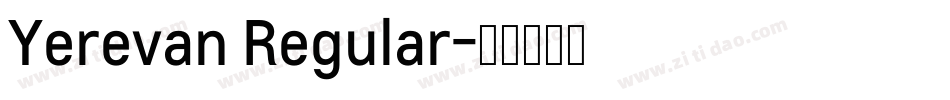 Yerevan Regular字体转换